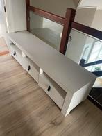 Woood tv meubel wit, Ophalen, Gebruikt, 100 tot 150 cm, Minder dan 100 cm