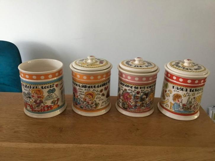 Blond Amsterdam voorraadpotten en pollepelpot, Huis en Inrichting, Keuken | Servies, Zo goed als nieuw, Overige typen, Blond Amsterdam