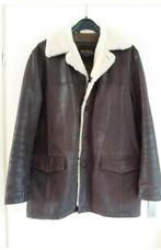 Gave donker bruin leren lammy coat pme pall mall amerikaan, Ophalen of Verzenden, Zo goed als nieuw, Overige maten, Bruin