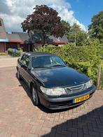 Saab 9-3 2.0 T Cabrio 2001 Zwart, Auto's, Voorwielaandrijving, 74 €/maand, Beige, 4 cilinders