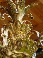 Bronzen kroonluchters in barokko stijl Italië1970, Antiek en Kunst, Antiek | Lampen, Ophalen of Verzenden