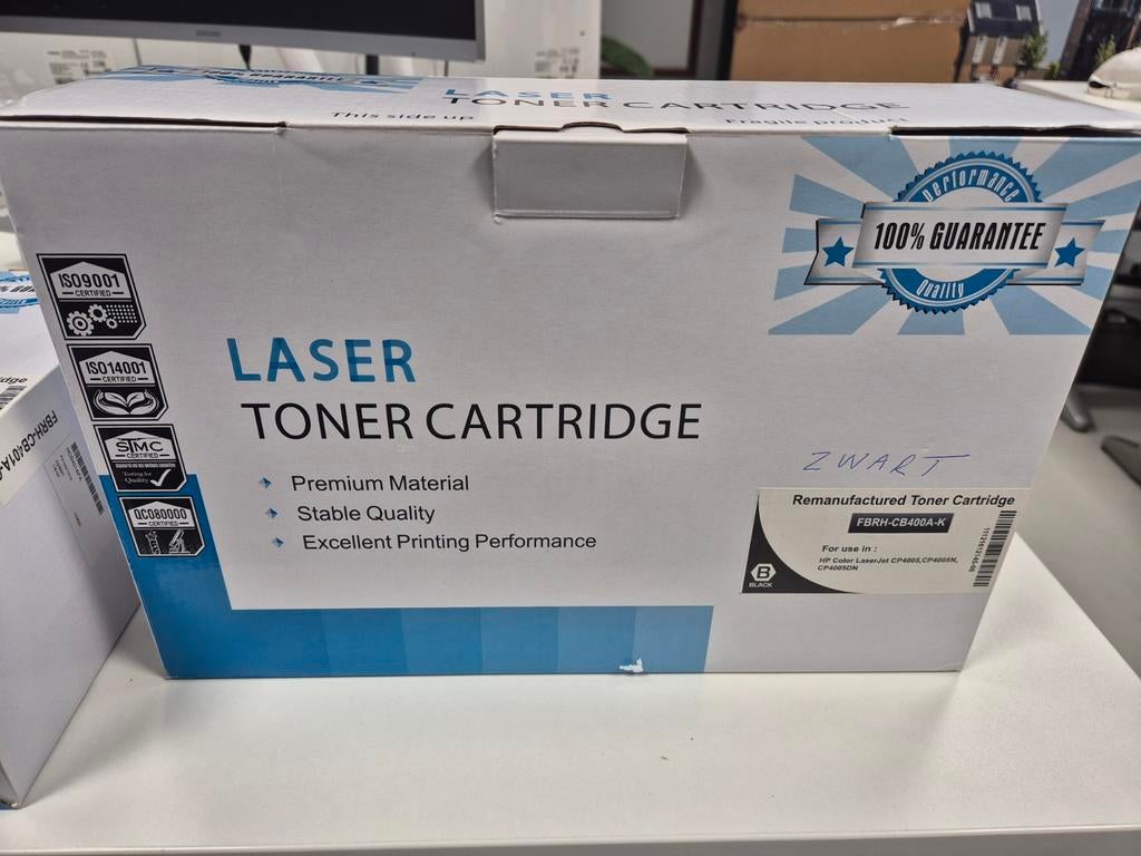 Toner cyaan/zwart voor HP CP4005, CP4005N, CP4005DN, Ophalen of Verzenden, Nieuw, Toner