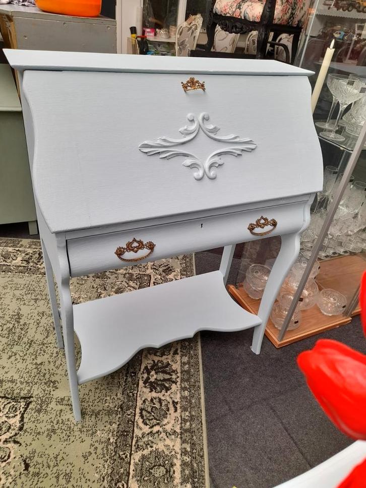 Leuk licht blauwe bureau sectaire, Huis en Inrichting, Kasten | Secretaires, Zo goed als nieuw, Ophalen