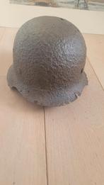 Duitse WW2 Helm - Bodemvondst, Ophalen of Verzenden, Overige soorten, Duitsland, Helm of Baret
