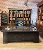 Statig President Directiebureau Mahonie Zwart Leer 220x110