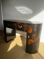 Hand beschilderd Chinees Sidetable bureau kaptafel Vintage, Huis en Inrichting, Tafels | Kaptafels, Ophalen, Zo goed als nieuw