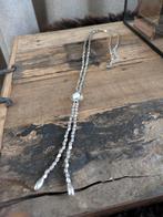 Uno de 50 Lange Ketting Zilverkleurig., Sieraden, Tassen en Uiterlijk, Kettingen, Verstelbaar, Ophalen of Verzenden, Zo goed als nieuw