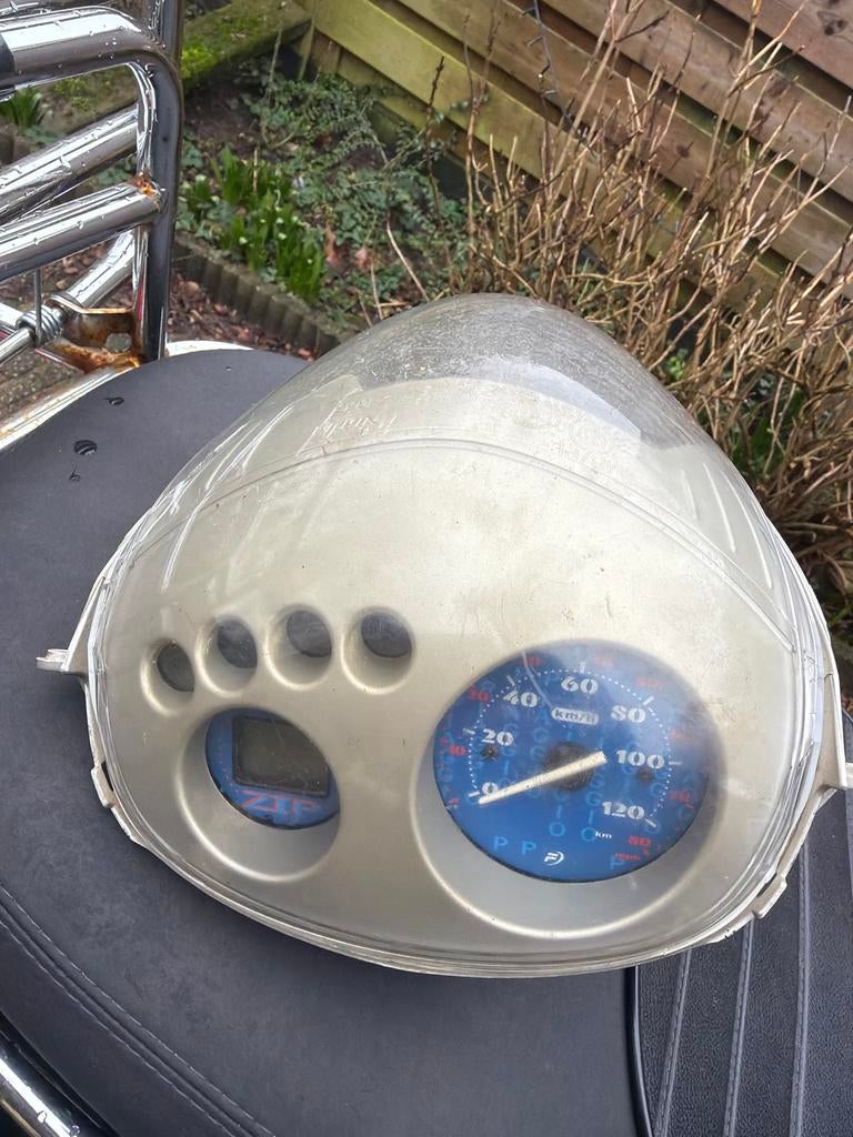 Zip 120 tellerunit / dashboard, Fietsen en Brommers, Brommeronderdelen | Scooters, Gebruikt, Vespa, Overige typen, Ophalen of Verzenden