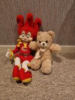Pardoes en bruine teddy beer, Kinderen en Baby's, Speelgoed | Knuffels en Pluche, Ophalen of Verzenden, Zo goed als nieuw, Beer