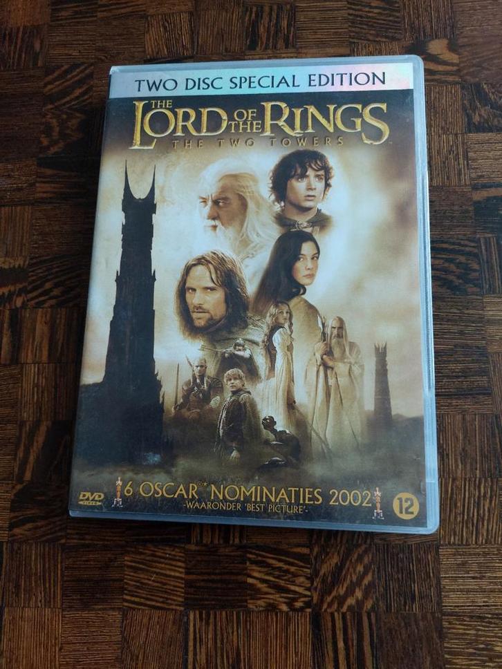 Lord of the Rings: The Two Towers (DVD), Cd's en Dvd's, Dvd's | Science Fiction en Fantasy, Gebruikt, Fantasy, Vanaf 12 jaar, Verzenden
