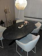 Tafel met 4 stoelen, Huis en Inrichting, Tafels | Eettafels, Ophalen, 50 tot 100 cm, Zo goed als nieuw, Vier personen