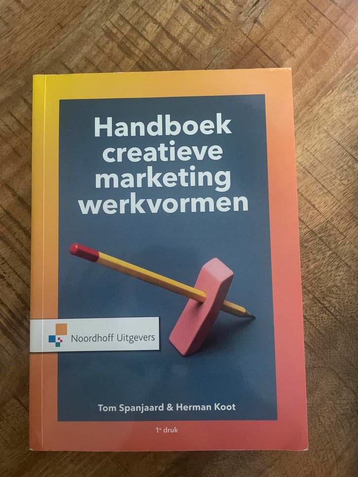 Handboek Creatieve Marketing Werkvormen, Boeken, Economie, Management en Marketing, Zo goed als nieuw, Economie en Marketing, Ophalen of Verzenden