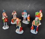 Lemax kerst figuren set f32 kerstdorp winkelen kersthuisjes, Diversen, Verzenden, Zo goed als nieuw