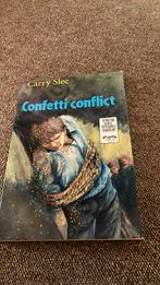 Confetti conflict Carry slee, Boeken, Kinderboeken | Jeugd | 13 jaar en ouder, Ophalen of Verzenden, Zo goed als nieuw