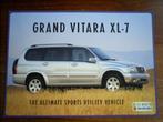 Suzuki Grand Vitara XL - 7, Boeken, Auto's | Folders en Tijdschriften, Overige merken, Zo goed als nieuw, Verzenden