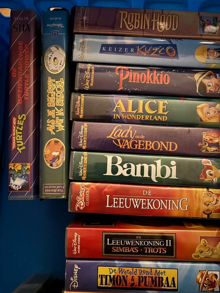 Disney & andere kinder VHS-banden, Cd's en Dvd's, VHS | Kinderen en Jeugd, Alle leeftijden, Ophalen, Zo goed als nieuw