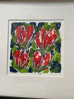 Ad van Hassel - Tulpen - Zeefdruk 2757/3000 - Ingelijst, Ophalen of Verzenden