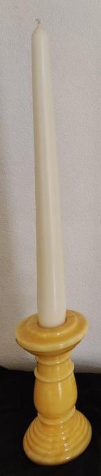 Kandelaar, geel onyx, Ophalen of Verzenden