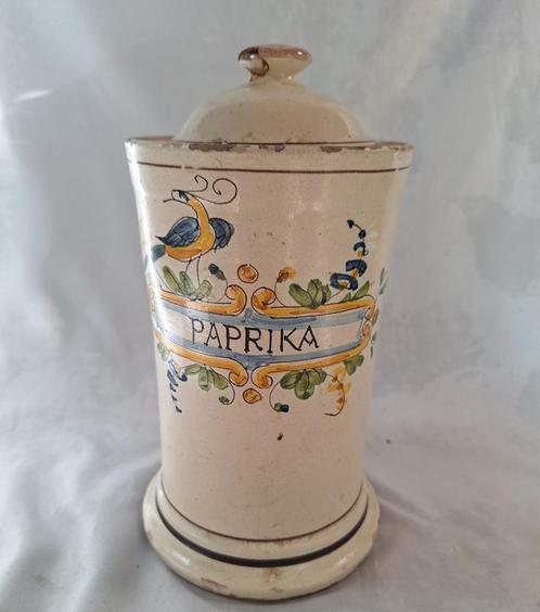 antiek specerijenpot Paprika, Antiek en Kunst, Antiek | Keramiek en Aardewerk, Verzenden