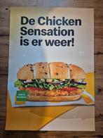 Mcdonalds poster chicken sensation 118x84, Ophalen of Verzenden, Nieuw