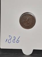 Halve cent 1886 koning Willem III, Postzegels en Munten, Munten | Nederland, Ophalen of Verzenden, Koning Willem III, Overige waardes