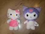Kuromi en hello Kitty pluche figuren + douchegel, Ophalen of Verzenden, Zo goed als nieuw