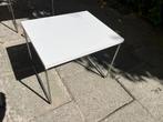 Vintage bijzettafeltjes ( prijs is voor de twee samen ), Minder dan 55 cm, Gebruikt, Mid century, Ophalen of Verzenden