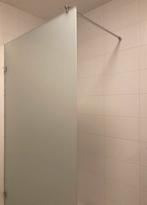 Hardglazen douchewand breedte 1.18 mtr. hoogte 210 mtr., Ophalen, Zo goed als nieuw, Glas