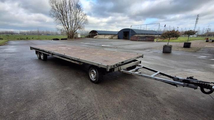 2x Scamelwagen !! Hulco 6mx2m Schamelwagen - Nette Staat!, Auto diversen, Aanhangers en Bagagewagens, Zo goed als nieuw, Ophalen of Verzenden