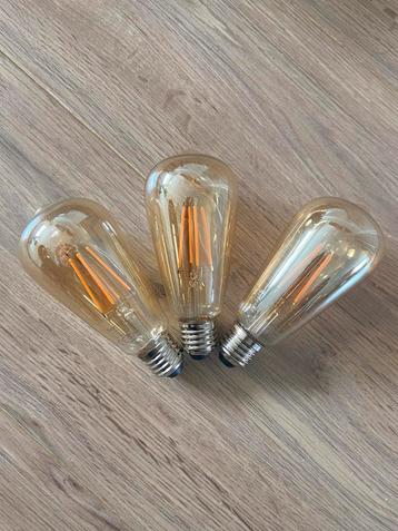 3x LED-lamp Edison dimbaar in 3 stappen beschikbaar voor biedingen