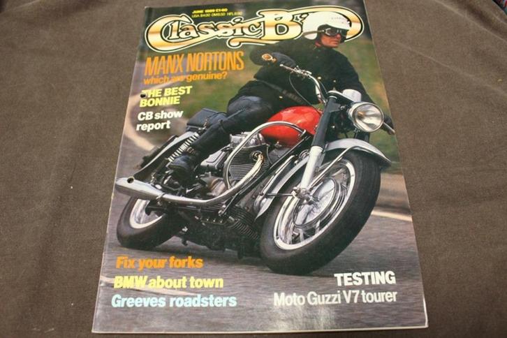 Classic Bike juni 1989 oa. Moto Guzzi V7 Horex Greeves, Boeken, Motoren, Gelezen, Ophalen of Verzenden