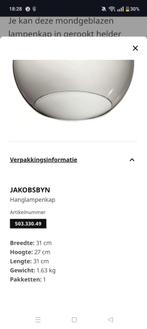 2 glazen lampenkap Jakobsbyn (rookgas), Ophalen, Gebruikt, 25 tot 50 cm, Rond