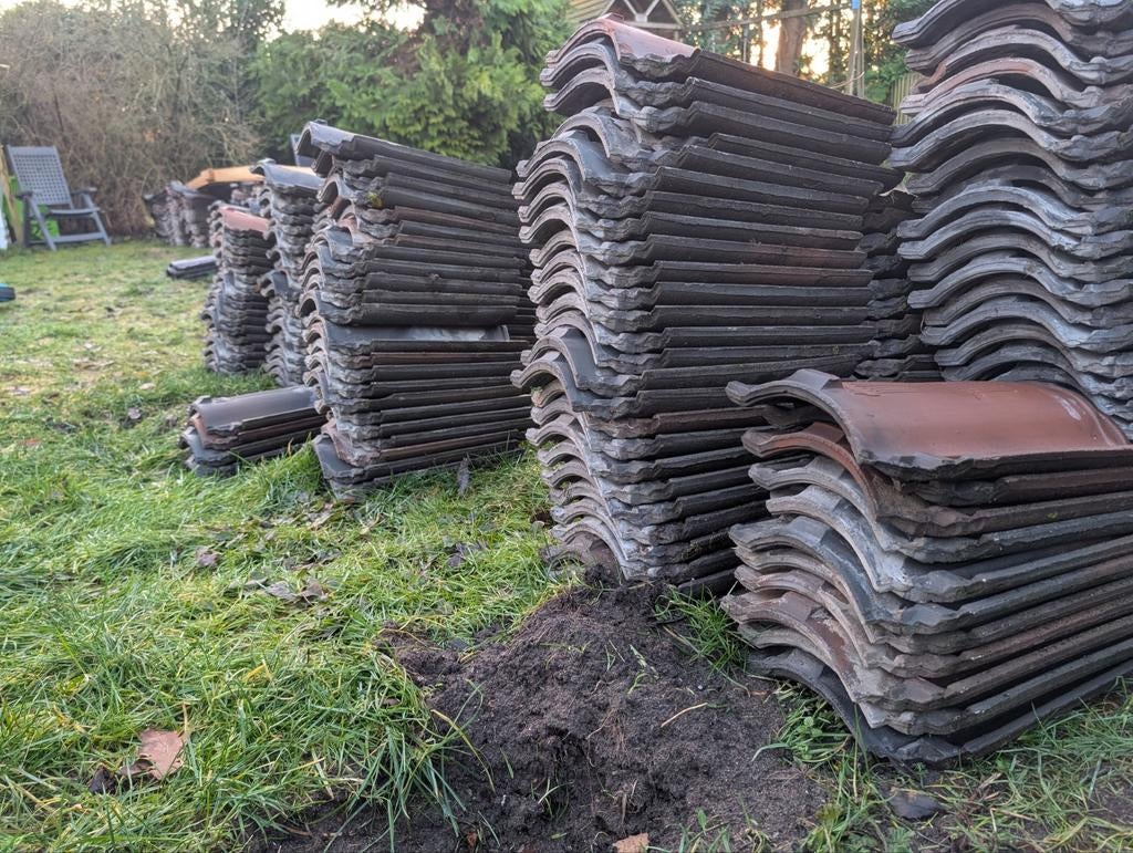 Circa 600 verbeterde Hollandse dakpannen - Doe een mooi bod!, Doe-het-zelf en Verbouw, Dakpannen en Dakbedekking, Ophalen of Verzenden