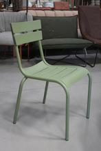 Hippe aluminium tuinstoelen pastelgroen terrasstoel terras, Ophalen, Nieuw