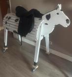Houten paard op wielen met zadel BIED WAT LEUKS EN KOM HALEN, Ophalen, Gebruikt