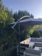 grijze zweefparasol te koop, Ophalen, 2 tot 3 meter, Kantelbaar, Zweefparasol