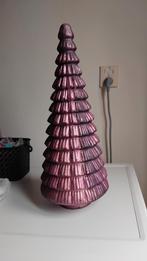 Glazen kerstboom roze/paars 45cm hoog, Diversen, Kerst, Ophalen, Zo goed als nieuw