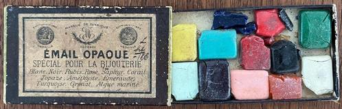 Juwelier - Email Opaque - verschillende kleuren - Antiek, Sieraden, Tassen en Uiterlijk, Antieke sieraden, Overige typen, Overige materialen