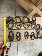 Te koop zware bronzen snapsluitingen. 9 stuks, Watersport en Boten, Ophalen, Zo goed als nieuw, Tuigage en Masten, Zeilboot