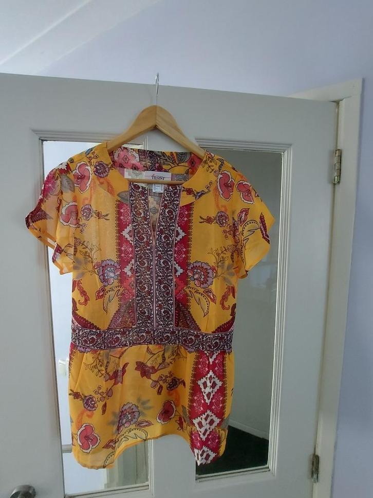 mooie blouse (Bohemian) nieuw!, Kleding | Dames, Blouses en Tunieken, Nieuw, Maat 42/44 (L), Oranje, Ophalen