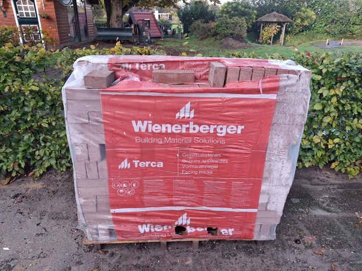 Gevelstenen Wienerberger Oud Rose VB RE, Doe-het-zelf en Verbouw, Metselstenen, Nieuw, Bakstenen, Ophalen