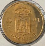 Rijksmunt ~ 1991 ~ DRENTHE, Postzegels en Munten, Munten | Nederland, Ophalen of Verzenden, Koningin Beatrix
