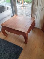 Opium tafel teak 80x80 cm hoogte 50 cm, Huis en Inrichting, Ophalen, 50 tot 100 cm, 50 tot 75 cm, Vierkant