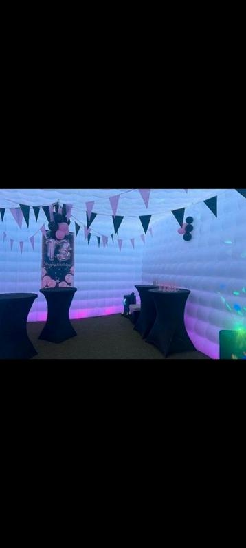 witte opblaasbare 6x6 partytent-feesttent-pop up tent huren beschikbaar voor biedingen