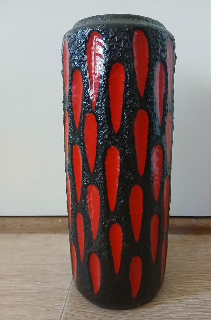 West-Germany Scheurich Vaas 532-28 Fat Lava, Antiek en Kunst, Antiek | Vazen, Ophalen