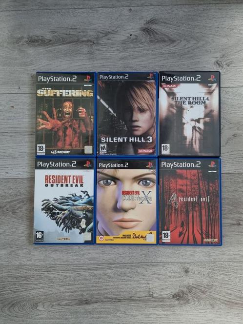 6 PS2 Games, Spelcomputers en Games, Games | Sony PlayStation 2, Zo goed als nieuw, Avontuur en Actie, 1 speler, Vanaf 18 jaar