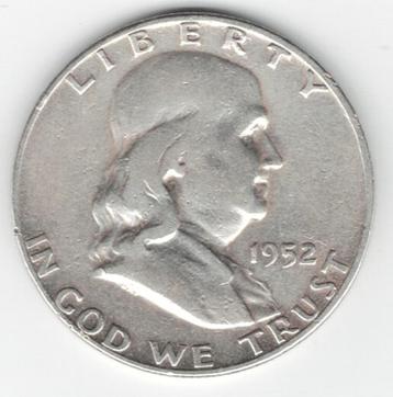 25-1350 USA 1/2 dollar 1952S beschikbaar voor biedingen