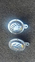 Chrome Claxons - Set, Motoren, Ophalen of Verzenden, Gebruikt