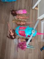 Barbie helikopter met 6 barbies, Ophalen of Verzenden, Gebruikt, Barbie