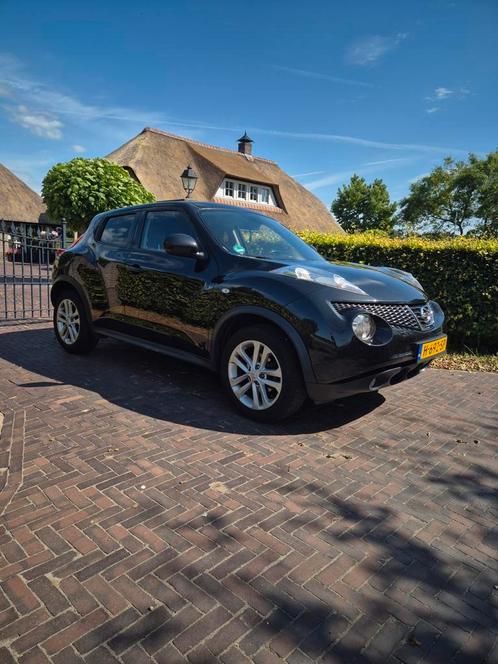 Nissan Juke 1.6  2012 Zwart, Auto's, Nissan, Particulier, Juke, ABS, Achteruitrijcamera, Airbags, Airconditioning, Alarm, Bluetooth